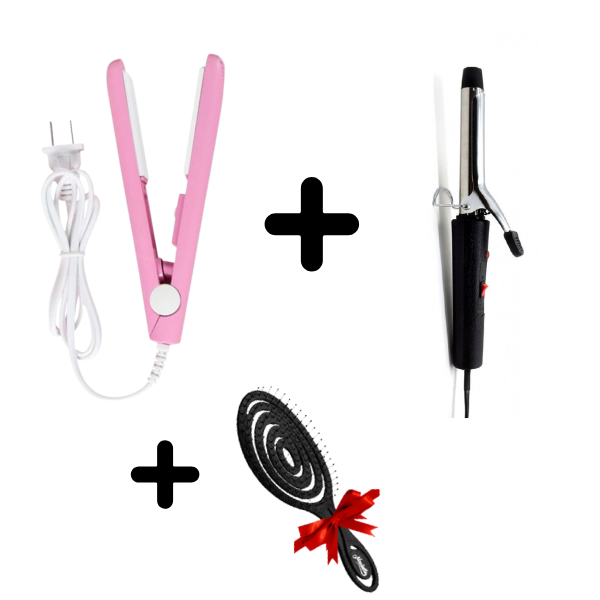 mini lisseur +boucleur +🎁